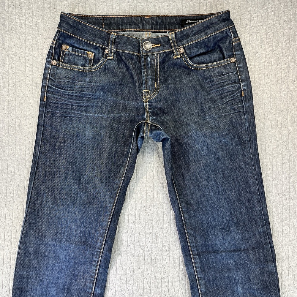Silvian Heach Women (42/29X33) low rise Slim fit straight leg‎ blue jeans pants - Picture 12 of 12